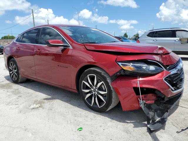 1G1ZG5ST6MF089351 - 2021 CHEVROLET MALIBU RS Червоний фото 4