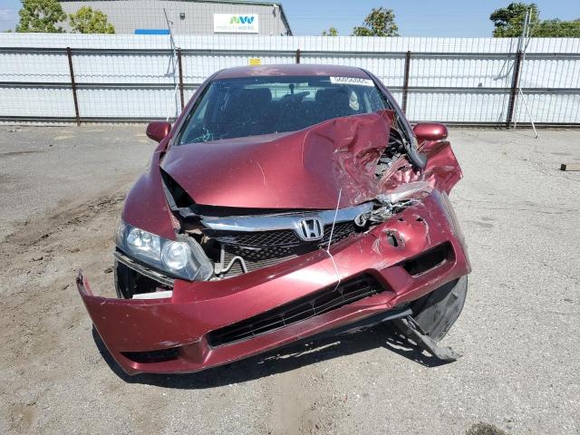 2HGFA1F60AH520268 - 2010 HONDA CIVIC LX-S MAROON photo 5