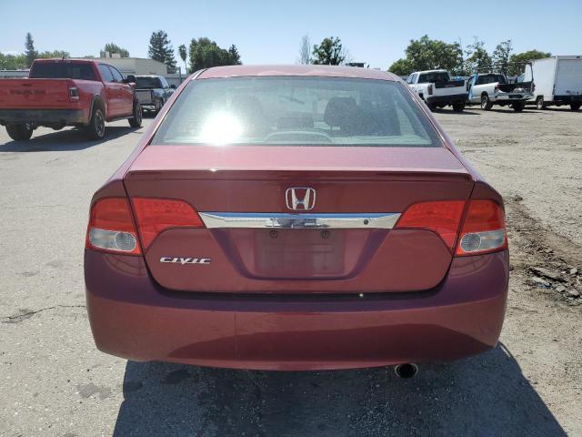 2HGFA1F60AH520268 - 2010 HONDA CIVIC LX-S MAROON photo 6