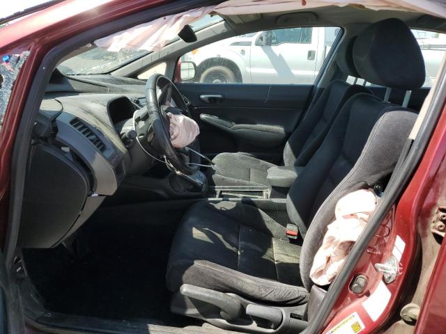 2HGFA1F60AH520268 - 2010 HONDA CIVIC LX-S MAROON photo 7