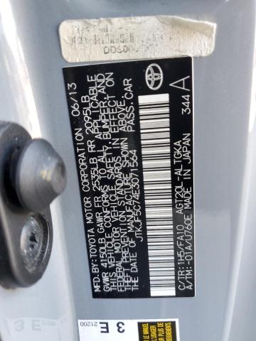 JTKJF5C74E3071564 - 2014 SCION SCION ნაცრისფერი ფოტო 12