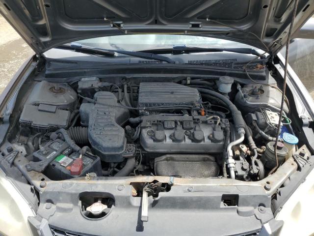 1HGEM22915L017057 - 2005 HONDA CIVIC EX GRAY photo 11