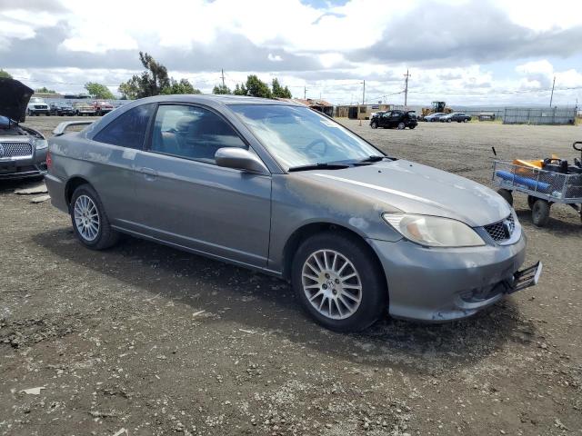 1HGEM22915L017057 - 2005 HONDA CIVIC EX GRAY photo 4