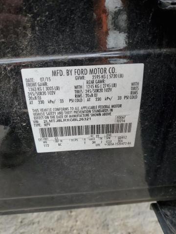 2LMTJ8LRXGBL26321 - 2016 LINCOLN MKX RESERVE BLACK photo 12