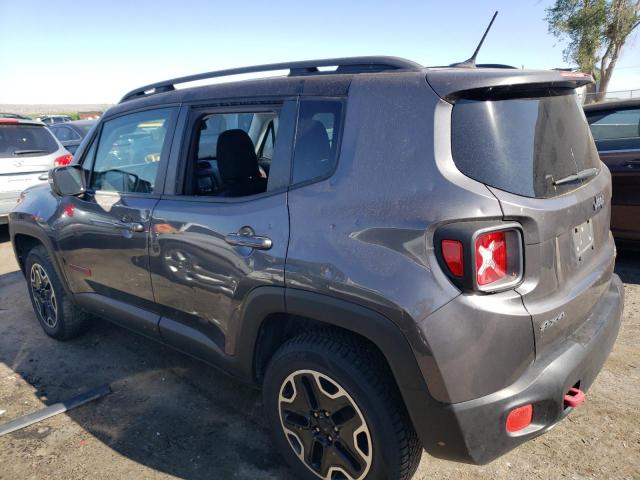 ZACCJBCTXGPD07465 - 2016 JEEP RENEGADE TRAILHAWK GRAY photo 2