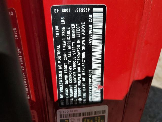 WVWFA71F69V014553 - 2009 VOLKSWAGEN EOS LUX 红色 照片 13