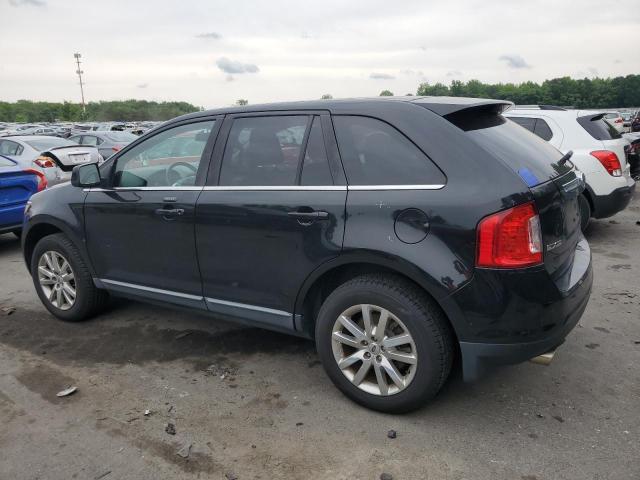 2FMDK4KC5BBA02348 - 2011 FORD EDGE LIMITED BLACK photo 2