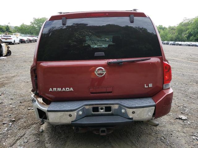 5N1AA08B26N724996 - 2006 NISSAN ARMADA SE RED photo 6