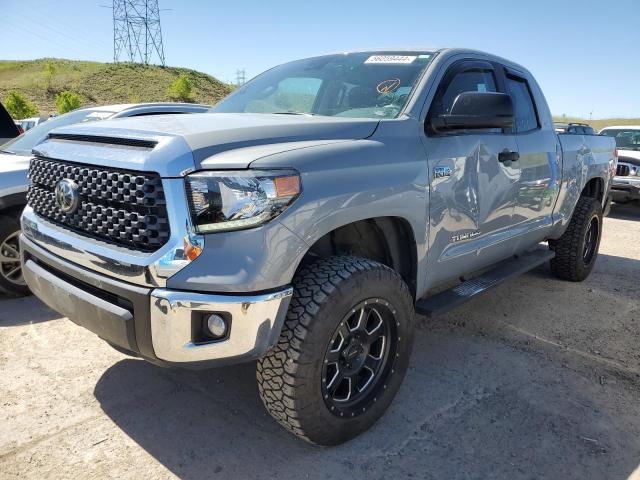 5TFUY5F13LX936357 - 2020 TOYOTA TUNDRA DOUBLE CAB SR/SR5 GRAY photo 1