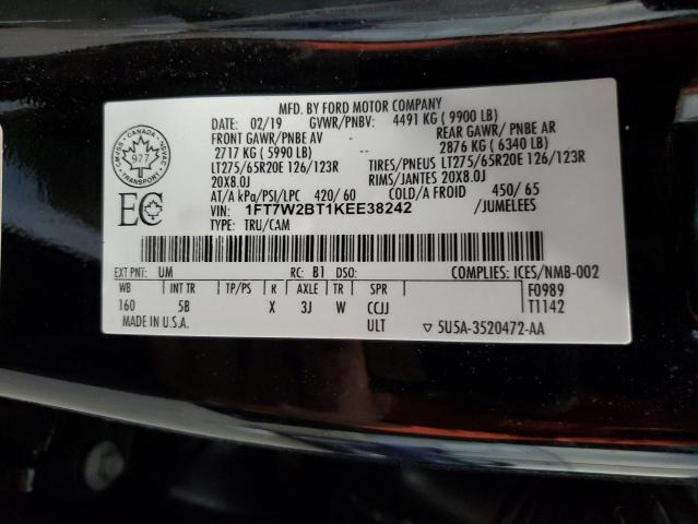 1FT7W2BT1KEE38242 - 2019 FORD F250 SUPER DUTY Қара фото 13