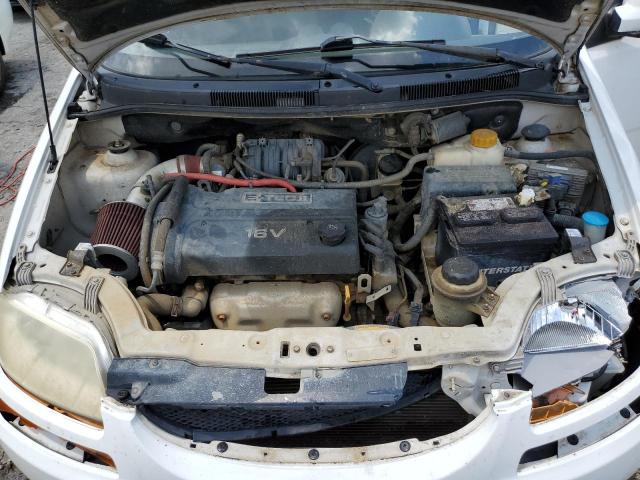 KL1TD666X6B636073 - 2006 CHEVROLET AVEO BASE WHITE photo 11