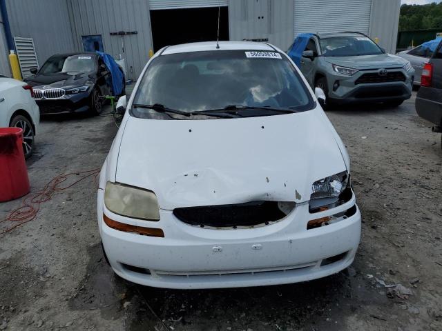 KL1TD666X6B636073 - 2006 CHEVROLET AVEO BASE WHITE photo 5