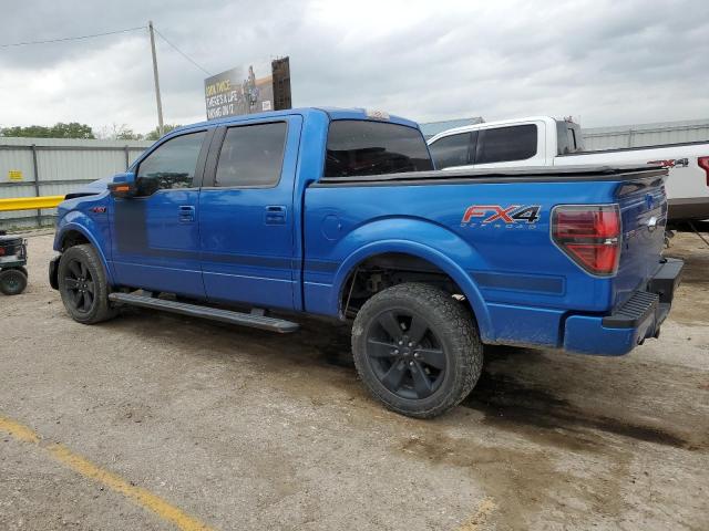 1FTFW1EF2CFB75959 - 2012 FORD F150 SUPERCREW BLUE photo 2