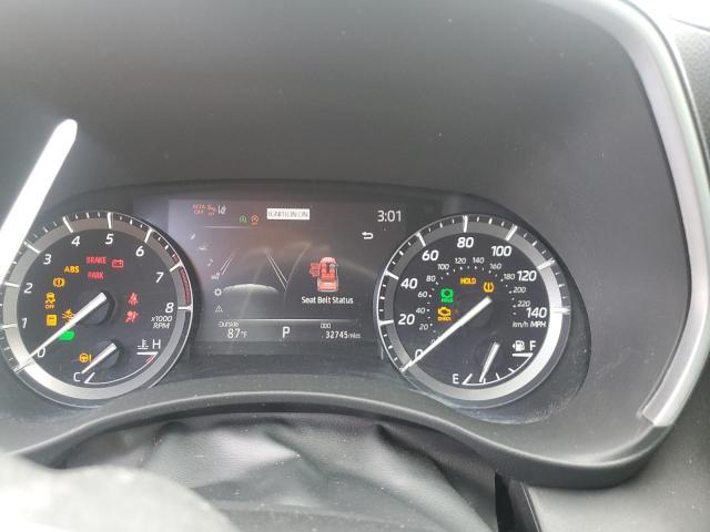 5TDHZRAH2MS074850 - 2021 TOYOTA HIGHLANDER XLE GRAY photo 9