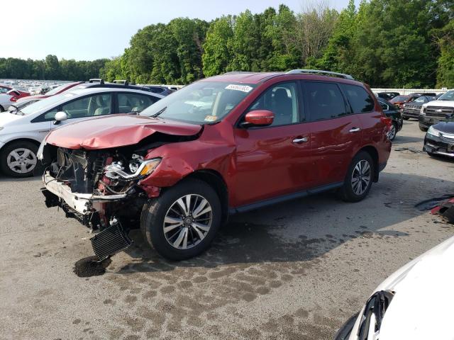 5N1DR2MM3HC635140 - 2017 NISSAN PATHFINDER S RED photo 1