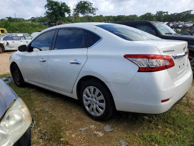 3N1AB7AP9DL676669 - 2013 NISSAN SENTRA S WHITE photo 2