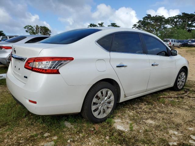 3N1AB7AP9DL676669 - 2013 NISSAN SENTRA S WHITE photo 3