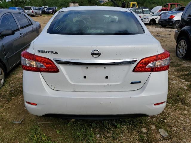 3N1AB7AP9DL676669 - 2013 NISSAN SENTRA S WHITE photo 6