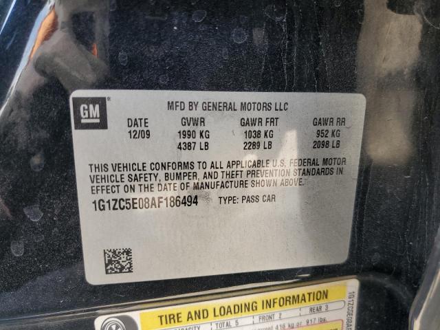 1G1ZC5E08AF186494 - 2010 CHEVROLET MALIBU 1LT Qara foto 10