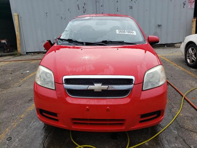 KL1TD5DE2AB049895 - 2010 CHEVROLET AVEO LS RED photo 5