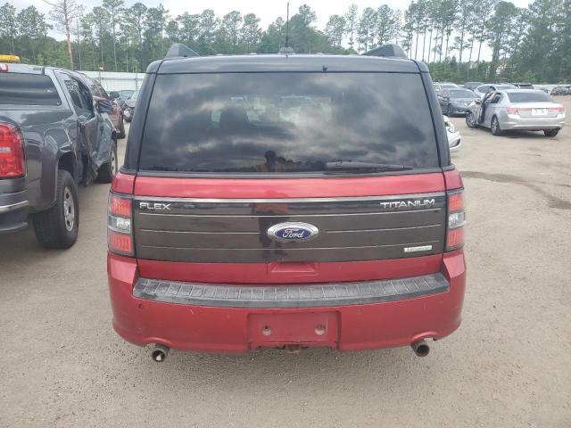 2FMHK6DT8BBD19356 - 2011 FORD FLEX LIMITED RED photo 6