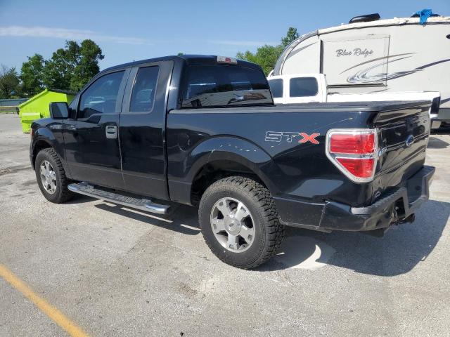 1FTRX12W89FB26272 - 2009 FORD F150 SUPER CAB BLACK photo 2