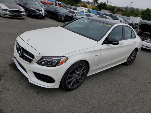 55SWF6EB8GU173099 - 2016 MERCEDES-BENZ C 450 4MATIC AMG WHITE photo 1