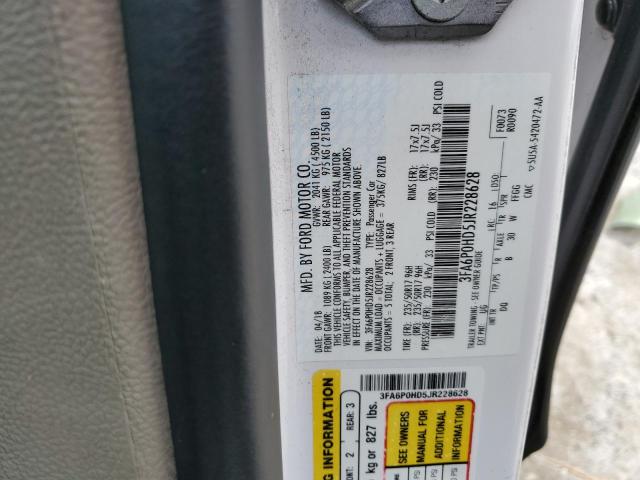 3FA6P0HD5JR228628 - 2018 FORD FUSION SE Blanco foto 12