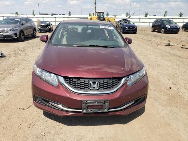 19XFB2F52DE049846 - 2013 HONDA CIVIC LX BURGUNDY photo 5