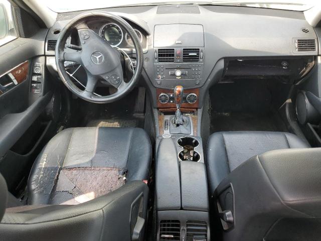 WDDGF54X88F052170 - 2008 MERCEDES-BENZ C 300 WHITE photo 8