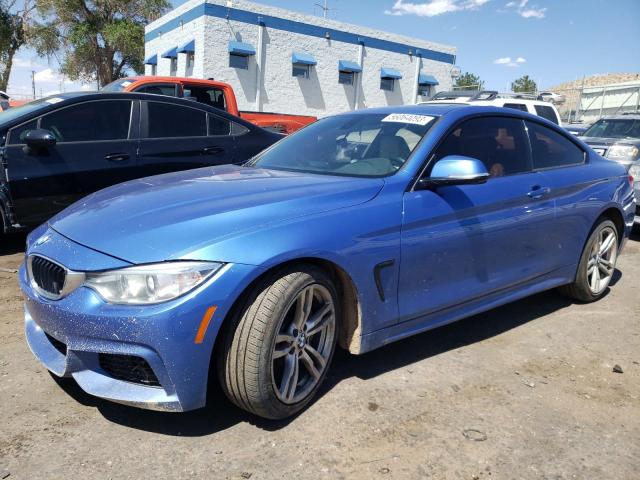 WBA3R5C58EK187956 - 2014 BMW 435 XI BLUE photo 1