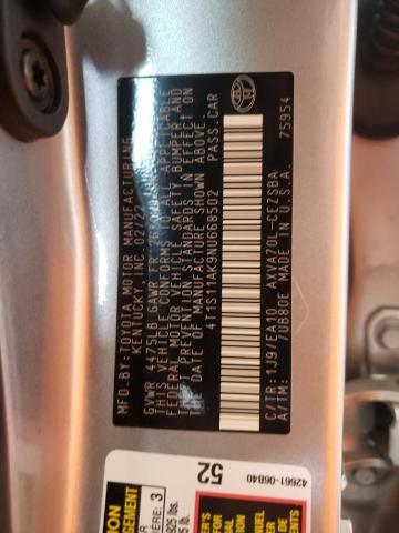 4T1S11AK9NU668502 - 2022 TOYOTA CAMRY SE NIGHT SHADE SILVER photo 12