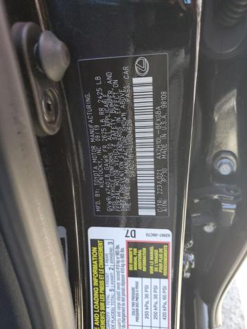 58AD21B14LU004626 - 2020 LEXUS ES 300H BLACK photo 12