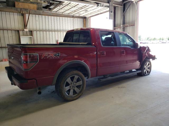 1FTFW1ET0EFA62231 - 2014 FORD F150 SUPERCREW MAROON photo 3