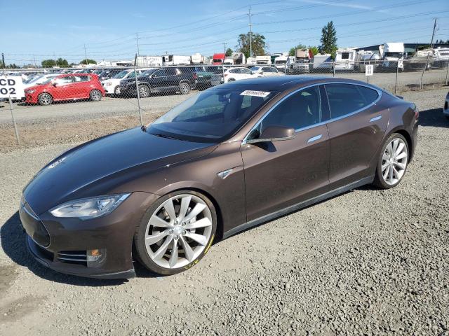 5YJSA1CP1DFP20208 - 2013 TESLA MODEL S 棕色 照片 1