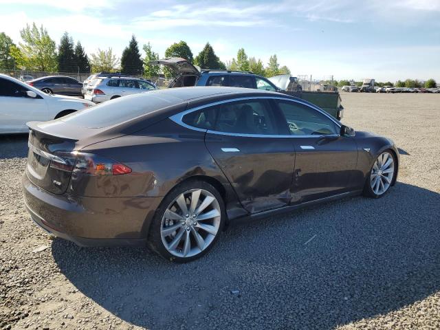 5YJSA1CP1DFP20208 - 2013 TESLA MODEL S 棕色 照片 3