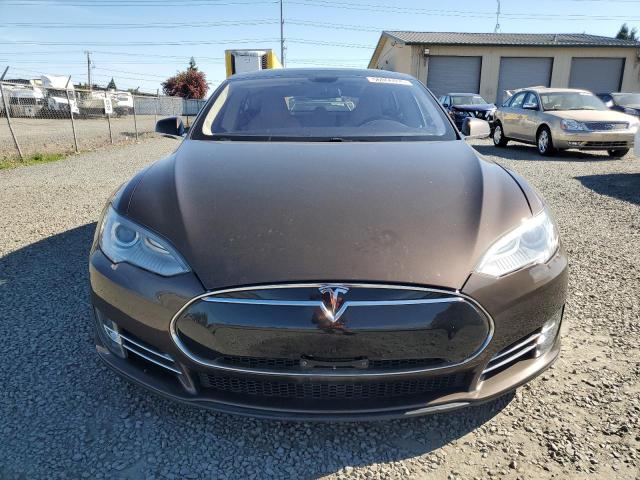 5YJSA1CP1DFP20208 - 2013 TESLA MODEL S 棕色 照片 5