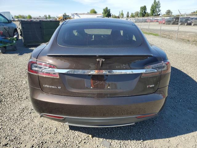 5YJSA1CP1DFP20208 - 2013 TESLA MODEL S 棕色 照片 6