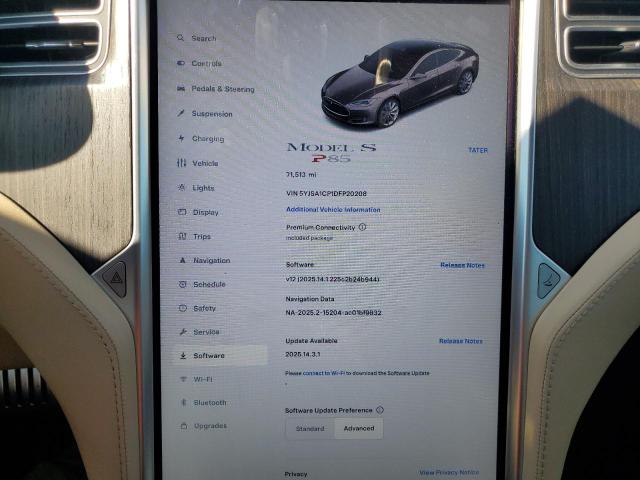 5YJSA1CP1DFP20208 - 2013 TESLA MODEL S 棕色 照片 9