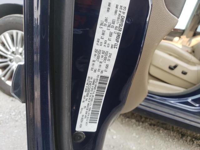 2C4RC1CGXDR570600 - 2013 CHRYSLER TOWN & COU TOURING L BLUE photo 12