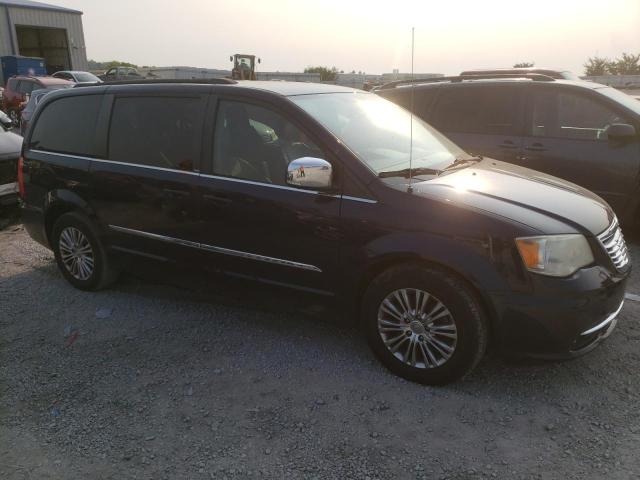 2C4RC1CGXDR570600 - 2013 CHRYSLER TOWN & COU TOURING L BLUE photo 4