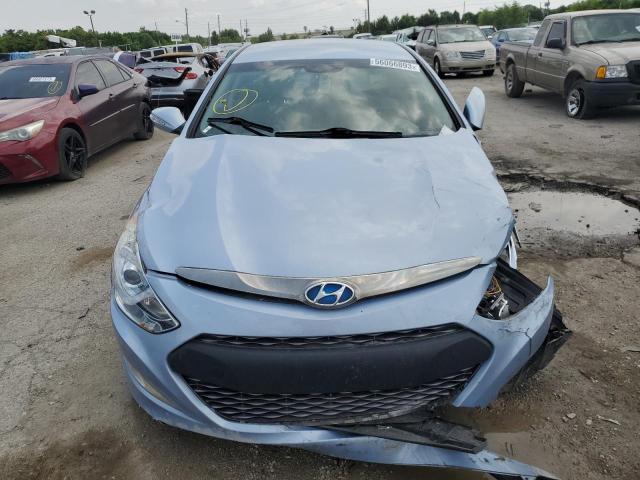 KMHEC4A41DA077610 - 2013 HYUNDAI SONATA HYBRID BLUE photo 5