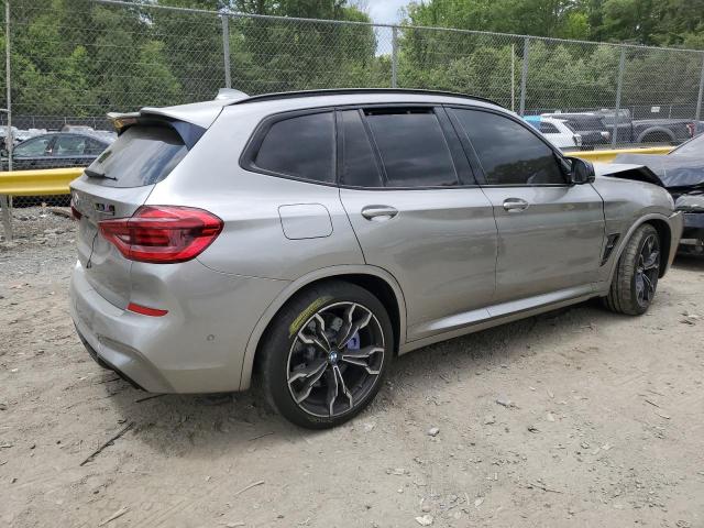 5YMTS0C08LLA57840 - 2020 BMW X3 M COMPETITION GRAY photo 3