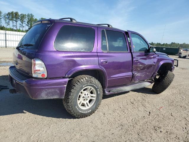 1D4HS48N63F590228 - 2003 DODGE DURANGO SLT PURPLE photo 3