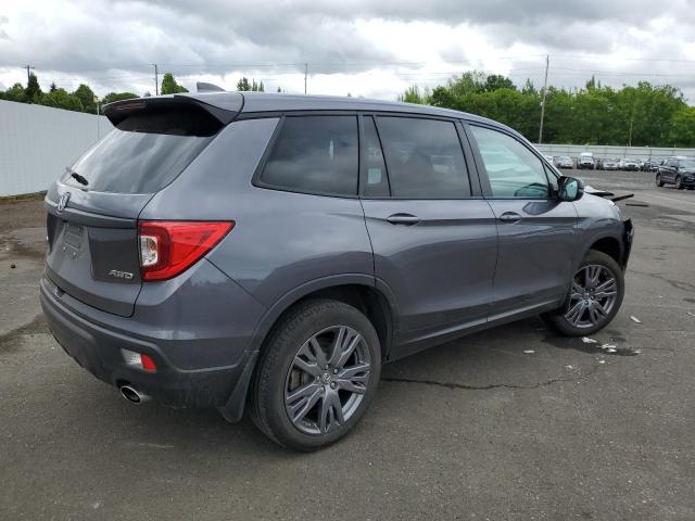 5FNYF8H51LB005424 - 2020 HONDA PASSPORT EXL GRAY photo 3