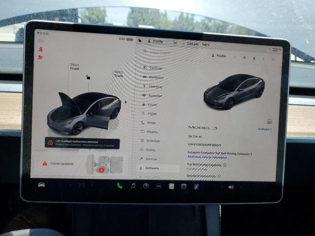 5YJ3E1EA0PF395217 - 2023 TESLA MODEL 3 灰色 照片 9