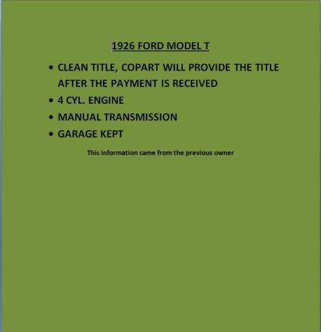 12418191 - 1926 FORD MODEL T შავი ფოტო 9