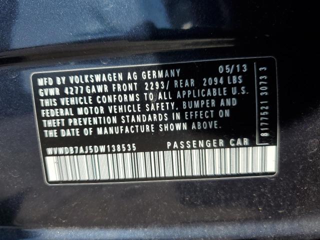 WVWDB7AJ5DW138535 - 2013 VOLKSWAGEN GOLF ლურჯი ფოტო 14