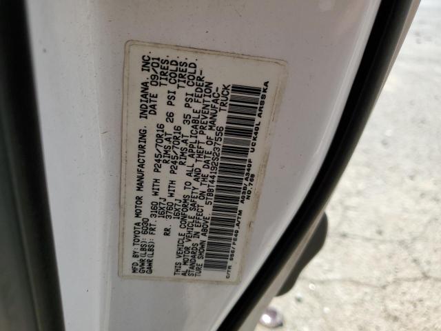 5TBBT44192S237556 - 2002 TOYOTA TUNDRA ACCESS CAB 白色 照片 10