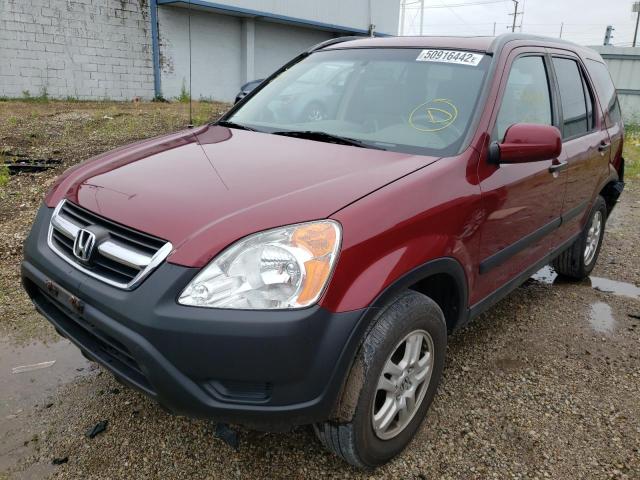 JHLRD78872C028834 - 2002 HONDA CR-V EX RED photo 2